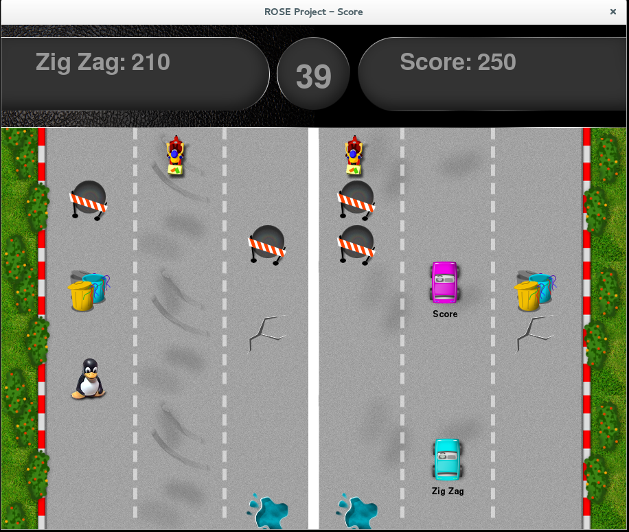 screenshot of ROSE project game for students