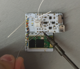 run the channel wires through unused pins on the power module