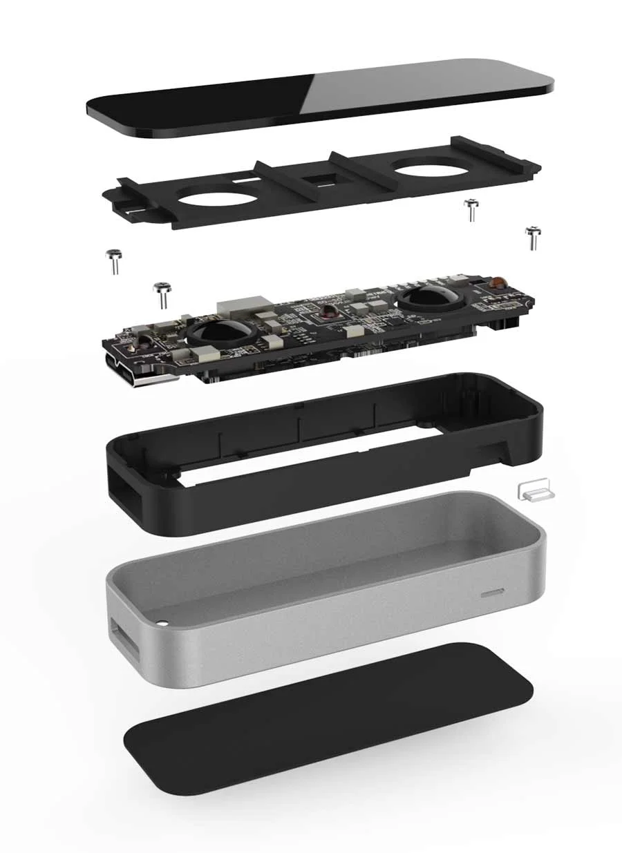 Each part of the device