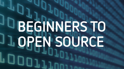 Beginners to Open Source lead image Beginners to Open Source, code background
