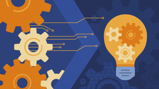 gears and lightbulb to represent innovation gears and lightbulb to represent innovation