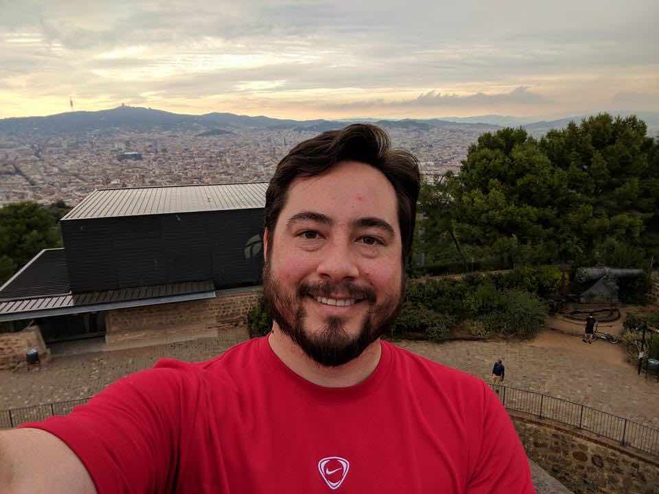 Barcelona atop the fort overlooking the city