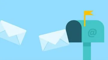 Email arriving at a mailbox