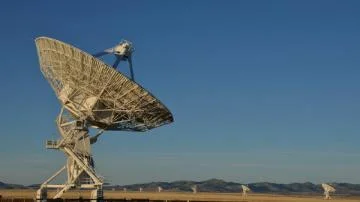 Satellite in a field